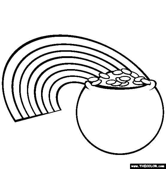 Pot of Gold Coloring Page